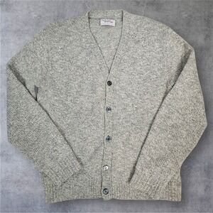 Vintage McGregor Royal Clan Men's Cardigan Sweater Large 70s Kurt Cobain Q52